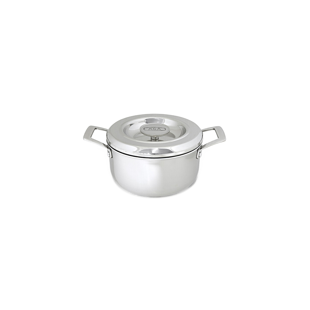 AGA Roestvrijstalen Braadpan 16cm met deksel (W3414)