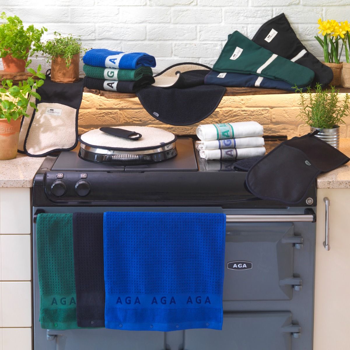 AGA Blauwe Rolhandoek (W3946)