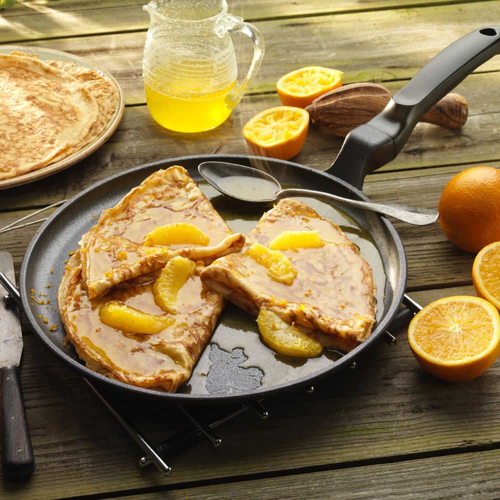 AGA gegoten aluminium 28 cm crêperiepan (w3980)