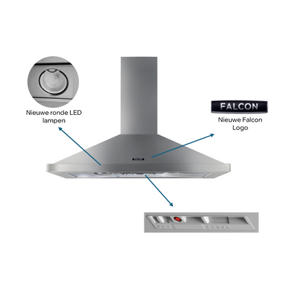 Falcon afzuigkap 100 zonder rail